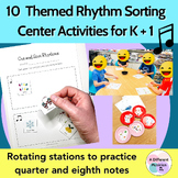 BUNDLE: 8 Cut and Sort Rhythm Activities for Elementary Music
