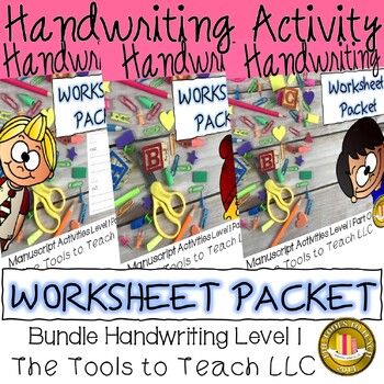 Preview of Bundle Handwriting Upper and Lowercase Letters No Prep