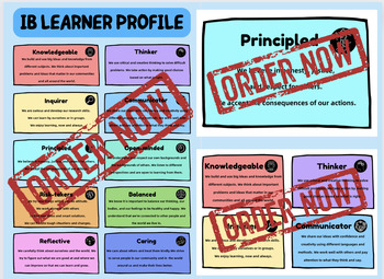Preview of BUNDLE DEAL: IB Learner Profile Flash Cards and Posters