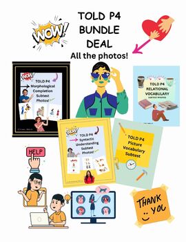 Preview of TOLD P4 BUNDLE DEAL! Syntactic-Picture Vocabulary-Relational Vocab-Morphology
