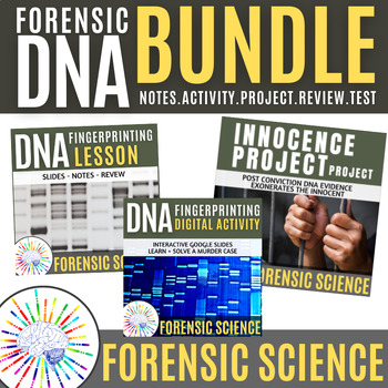 Preview of BUNDLE: DNA Fingerprinting / DNA Evidence Forensics Notes, Activity, Project