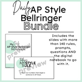BUNDLE Daily Associated Press (AP) Style Bellringers and Notebook