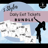 BUNDLE Daily Exit Tickets for Junior High and High School 