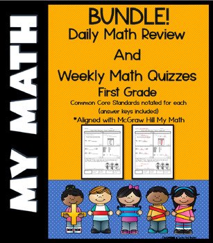 Preview of BUNDLE! Daily Math Review & Weekly Quizzes for My Math McGraw Hill