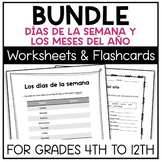 BUNDLE Days of the Week & Months of the Year in Spanish Fl