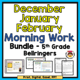BUNDLE December, January, February Morning Work 5th Standa