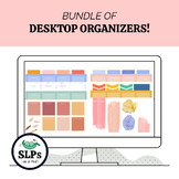 BUNDLE! Desktop Organizer for Educators (Multiple Formats)