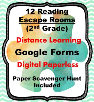 End of the Year Escape Room for 2nd Grade Bundle: Reading