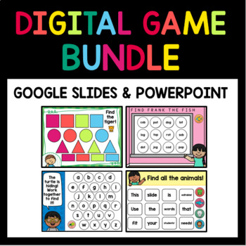 Preview of BUNDLE: Digital Games - Distance Learning - Zoom - Google Meet