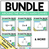 BUNDLE Digital Math Fact Fluency Games - Around the World