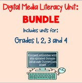 BUNDLE: Digital Media Literacy Units for Grades 1, 2, 3 AND 4!