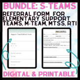 BUNDLE: Digital & Paper S-Team Referral Form- Elem Support