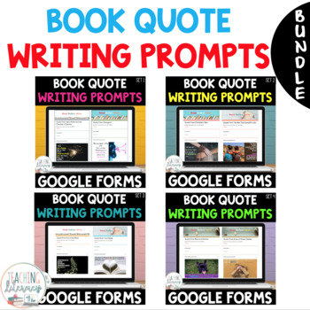 Preview of BUNDLE | Digital Writing Prompts for Google Forms