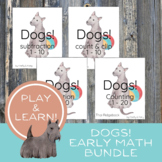 BUNDLE: Dog Themed Early Math Set / Number Lines, Flash Ca