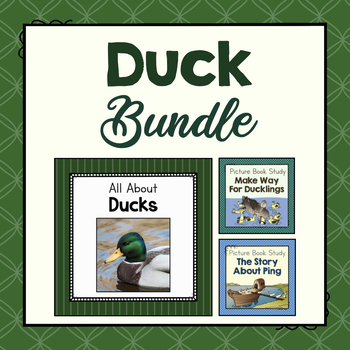 Preview of BUNDLE: Duck Animal Study and Picture Book Study