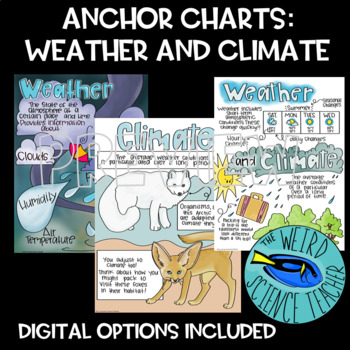 Preview of BUNDLE: EARTH SCIENCE SCAFFOLDED NOTES/ANCHOR CHART: Climate and Weather