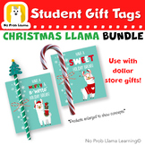 BUNDLE EASY Christmas December Llama Gift Tags, Pencil, Ca