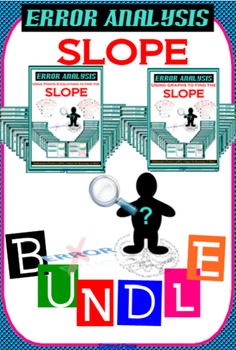 Preview of BUNDLE * ERROR ANALYSIS Finding the slope from graphs, points, & equations.