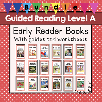 Preview of BUNDLE: Early Reader Books | Guided Reading Level A