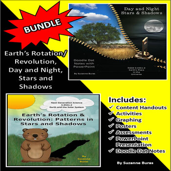 Preview of BUNDLE!  Earth's Rotation/Revolution, Day and Night, Stars and Shadows