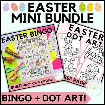 Preview of BUNDLE: Easter Dot Marker Printables and Easter Bingo Fine Motor Activity + Game