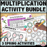 Spring Multiplication Practice Printable Coloring & Charts