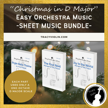 Preview of BUNDLE: Easy Orchestra Sheet Music - "Christmas in D Major"