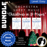 BUNDLE: Easy Orchestra Sheet Music - "Christmas in D Major"