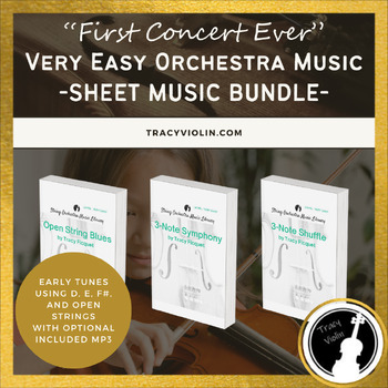 Preview of BUNDLE: Easy Orchestra Sheet Music - "First Concert Ever"