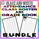 BUNDLE!! Editable Attendance Class Roster & Grade Book Tem