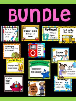 Preview of BUNDLE : Editable Reward Coupons