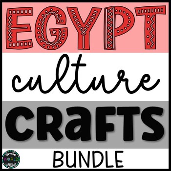 Preview of BUNDLE Egypt Crafts pyramid pharaoh PACK Manualidades Egipto Pirámide español