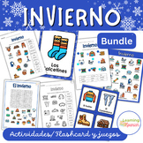 BUNDLE El Invierno | Winter in Spanish | Games and Activities