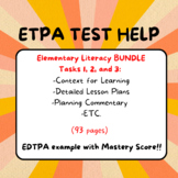 BUNDLE: Elementary Literacy EDTPA with Mastery Score - Tas