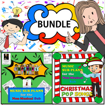 Preview of BUNDLE: Elementary Music Sub Plans for a Non-Musical Substitute