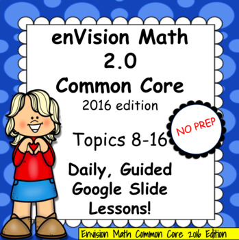 Preview of enVision Math 2.0 Common Core 4th Grade Volume 2 BUNDLE Topics 8-16, Grade 4