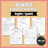 BUNDLE - End Of School Year Reflection (English/Spanish) P