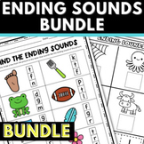 BUNDLE Ending Sounds Activities | Identifying Final Conson