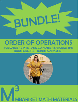 Preview of UNIT BUNDLE! Evaluating Expressions Using Order of Operations