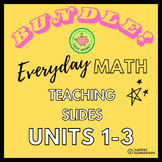 BUNDLE!!! - Everyday Math - 3rd Grade - UNITS 1, 2, & 3 - 