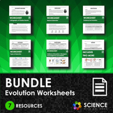 BUNDLE - Evolution Worksheets - Distance Learning