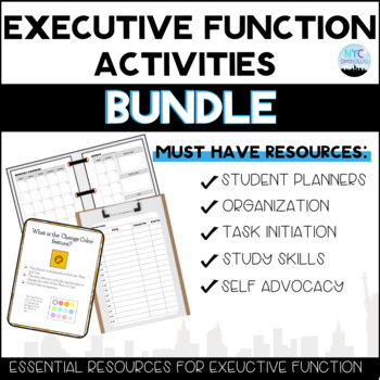 Preview of BUNDLE: Executive Function Resources for Middle and High School