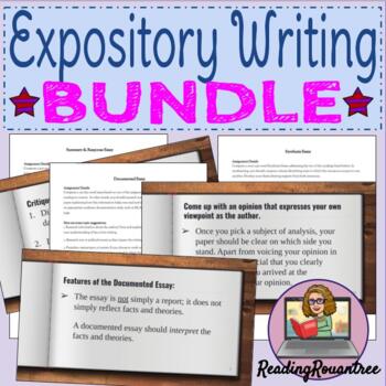 Preview of BUNDLE: Expository Writing Lessons & Assignments