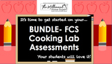 BUNDLE- FCS Cooking Lab Evaluations & Assessments