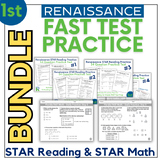 FL STAR Reading and STAR Math Test Prep BUNDLE - 1st Grade