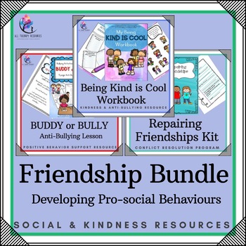 Preview of BUNDLE - FRIENDSHIP RESOURCES- Bucket Fillers Workbooks Activities