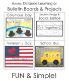 BUNDLE:  Fall Bulletin Board & Projects: School Bus, Colum