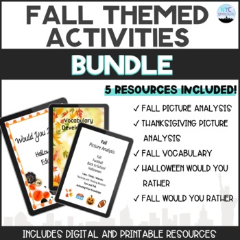 Preview of BUNDLE: Fall Activities for Middle and High School