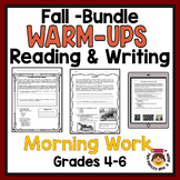 BUNDLE: Fall Morning Work Grades 4-9 - Reading & Writing