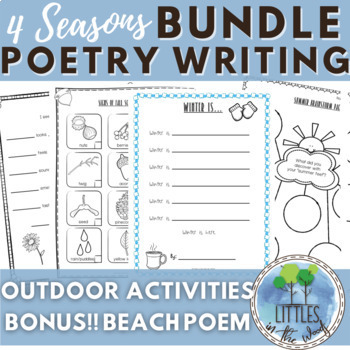 Preview of BUNDLE Fall, Winter, Spring and Summer Poetry Primary Writing